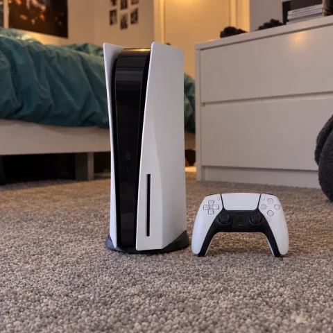 Used games console with controller
