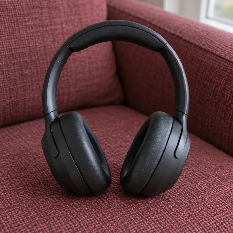Used wireless over-ear headphones